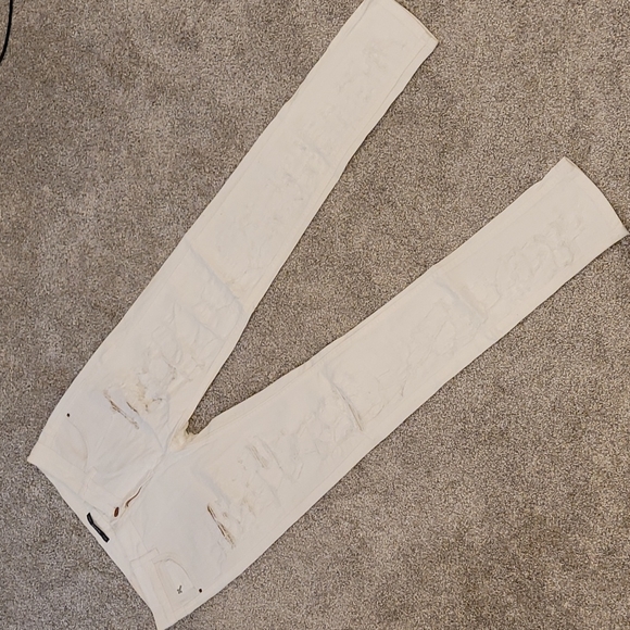 Pull&Bear white distressed jeans - Picture 3 of 9